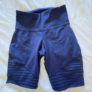 Blue biker shorts
